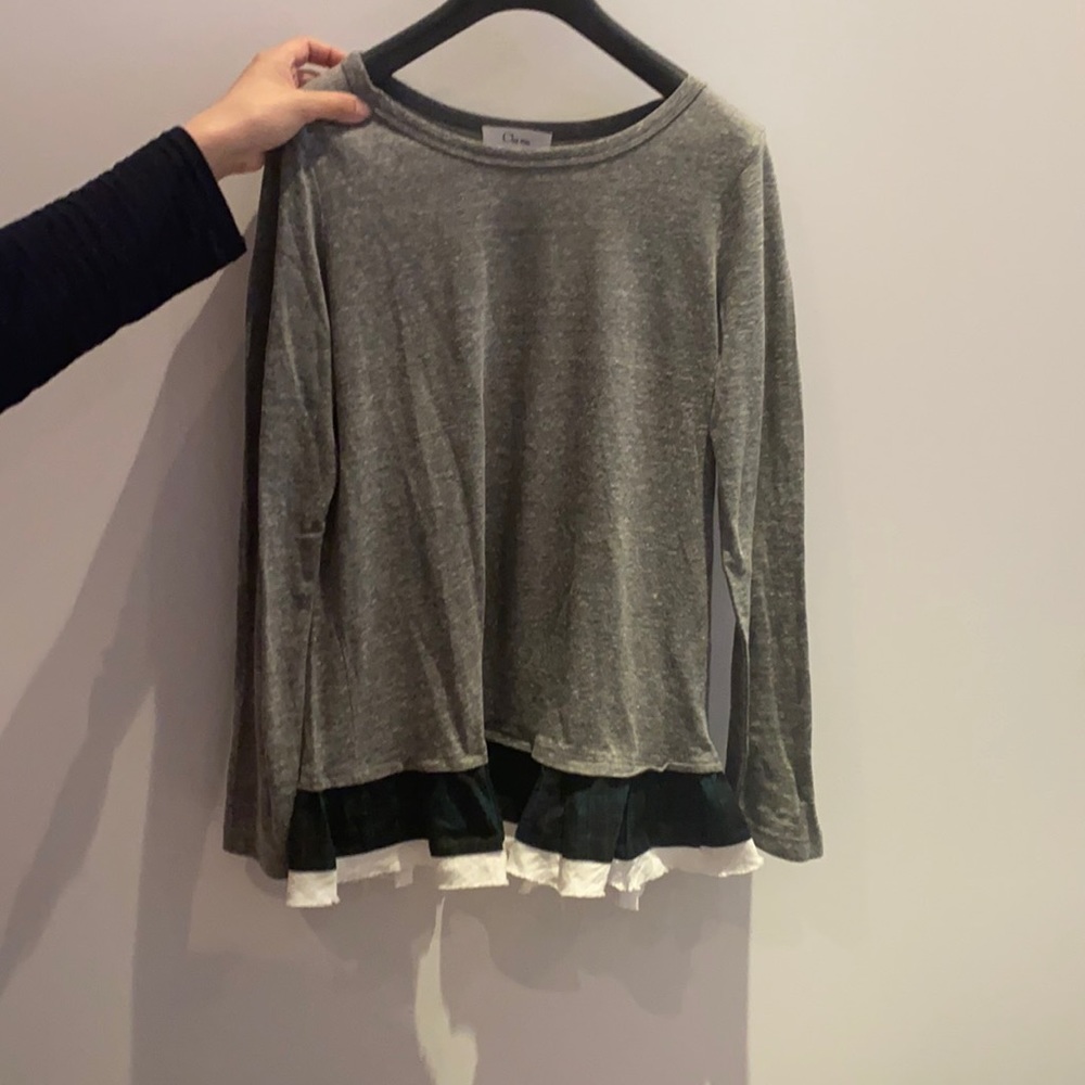 Shirt with frill